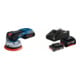 Set Bosch Akku-Exzenterschleifer GEX 18V-125 + Starter-Set: 1x GBA 18V 2,0Ah + 1x GBA 18V 4,0Ah + GAL 18V-40