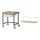 Set STIER Fahrbare Werkbank Premium mit 1 Schublade BxTxH 750x700x880mm +...