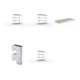 Set Weitspannregal SPEED RACK2000x800x1970 mm verz.+SPEED-RACK Zusatzfachebene 2000x800 mm in verzinkt mit Spanplatte+Weitspannregal vzk 1700x800x1970 Spanp.+Weitspannregal SPEED RACK2500x800x1970 mm verz.+Zubehör Päckchen Verdübelungsset SPEED-RACK vzk m