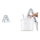 Set ZARGES Saferstep B - LM-Stufen-Stehleiter 2 x 3 Stufen + Eimerhaken verz. f.Sprossenleitern