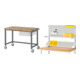 Set STIER Fahrbare Werkbank Premium mit 1 Schublade BxTxH 1250x700x880mm +...