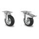 Set CASCOO Lenkrolle ø 100 mm Serie SWS4 Rollenlager + Lenkrolle mit Totalfeststeller ø 100 mm Serie SWS4 Rollenlager-1