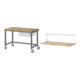 Set STIER Fahrbare Werkbank Premium mit 1 Schublade BxTxH 1250x700x880mm +...