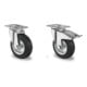 Set CASCOO Lenkrolle ø 125 mm Serie SWS4 Rollenlager + Lenkrolle mit Totalfeststeller ø 125 mm Serie SWS4 Rollenlager-1