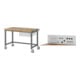 Set STIER Fahrbare Werkbank Premium mit 1 Schublade BxTxH 1250x700x880mm +...