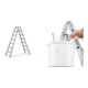 Set ZARGES Saferstep B - LM-Stufen-Stehleiter 2 x 7 Stufen + Eimerhaken verz. f.Sprossenleitern