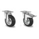 Set CASCOO Lenkrolle ø 125 mm Serie SWS4 Rollenlager + Lenkrolle mit...-1