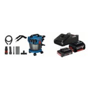 Set Bosch aspirateur sans fil GAS 18V-10 L version Solo + kit de démarrage 1x GBA 18V 2,0Ah + 1x GBA 18V 4,0Ah + GAL 18V-40