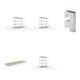 Set Weitspannregal SPEED RACK2500x800x1970 mm verz.+SPEED-RACK Zusatzfachebene 2500x800 mm in verzinkt mit Spanplatte+Weitspannregal vzk 1700x800x1970 Spanp.+Weitspannregal SPEED RACK2000x800x1970 mm verz.+Zubehör Päckchen Verdübelungsset SPEED-RACK vzk m