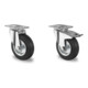 Set CASCOO Lenkrolle ø 80 mm Serie P4S4 Rollenlager + Bockrolle ø 80 mm Serie P4S4 Rollenlager