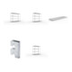 Set Weitspannregal vzk 2500x800x1970 Stahlp.+SPEED-RACK Zusatzfachebene 2500x800 mm in verzinkt mit Stahlpaneelen+Weitspannregal vzk 1700x800x1970 Stahlp.+Weitspannregal Speed-RackGr 1970x2000x800 mm+Zubehör Päckchen Verdübelungsset SPEED-RACK vzk mit 4 A