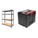Set STIER Schwerlast-Fachbodenregal Fachlast 500kg HxBxT 1770x1800x600 mm + Systainer³ IV Black Edition-1