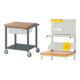 Set STIER Fahrbare Werkbank Premium mit 1 Schublade und Ablageboden BxTxH...