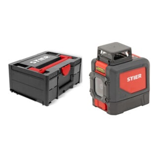 Set STIER Systainer³ II Black Edition + Kreuzlinienlaser 360° x 120°