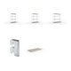 Set Weitspannregal vzk 1700x800x2470 Spanp. + SPEED-RACK Zusatzfachebene 1700x800 mm in verzinkt mit Spanplatte + Weitspannregal SPEED RACK2000x800x2470 mm verz. + Weitspannregal SPEED RACK2500x800x2470 mm verz. + Zubehör Päckchen Verdübelungsset SPEED-RA