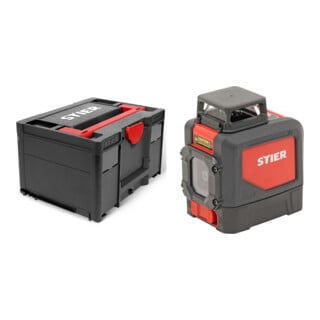 Set STIER Systainer³ III Black Edition + Kreuzlinienlaser 360° x 120°