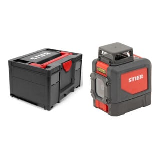 Set STIER Systainer³ III Black Edition + Kreuzlinienlaser 360° x 120°