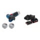 Set Bosch Akku-Winkelschleifer GWS 12V-76 Solo Version + Starter-Set: 1x GBA 18V 2,0Ah + 1x GBA 18V 4,0Ah + GAL 18V-40