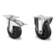 Set CASCOO Lenkrolle mit Totalfeststeller ø 125 mm Serie P4S4 Rollenlager +...-1