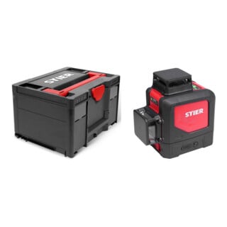 Set STIER Systainer³ III Black Edition + Kreuzlinienlaser 3x360° 903CR