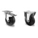 Set CASCOO Lenkrolle mit Totalfeststeller ø 200 mm + Bockrolle ø 200 mm-1