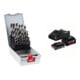 Set Bosch jeu de forets hélicoïdaux pour métaux HSS PointTeQ, DIN 338, ProBox de 25 pièces + kit de démarrage 1x GBA 18V 2,0Ah + 1x GBA 18V 4,0Ah + GAL 18V-40