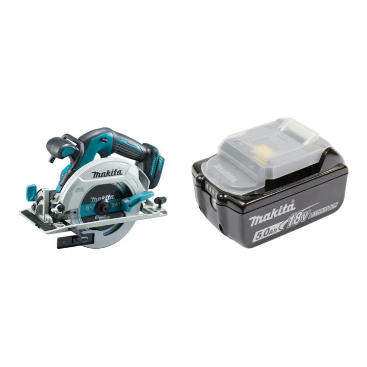 Set Makita Akku-Handkreissäge DHS680Z + Akku-BL1850B Li 18,0V 5.0Ah