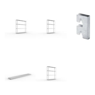 Set META-Regalbau GmbH & Weitspannregal vzk 2500x400x2470 Stahlp +...