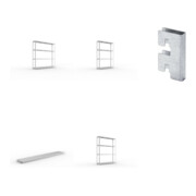 Set META-Regalbau GmbH & Weitspannregal vzk 2500x400x2470 Stahlp +...