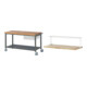Set STIER Fahrbare Werkbank Premium mit 1 Schublade und Ablageboden BxTxH...