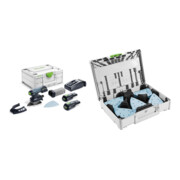 Set Festool Akku-Deltaschleifer DTSC 400 3,0 I-Plus + Festool Schleifmittel-Systainer³ SYS-STF DELTA GR-Set Granat
