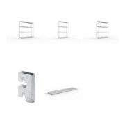 Set META-Regalbau GmbH & Weitspannregal vzk 2500x600x2470 Stahlp +...