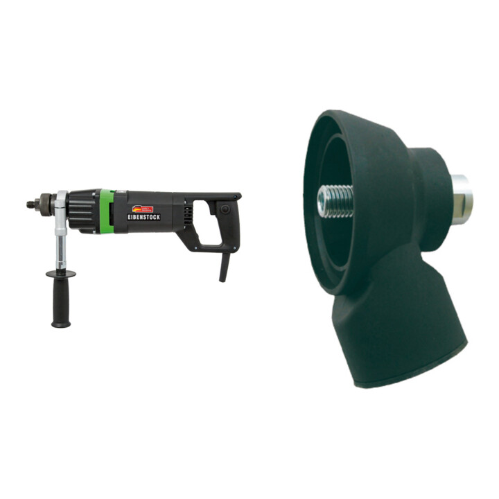 Set Eibenstock ESD 1801 Diamant-Trocken-Kernbohrmaschine -Softschlag- + Eibenstock Staubabsaugung HB M 18 i - M 16 a