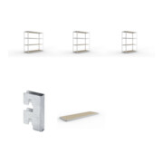 Set META-Regalbau GmbH & Weitspannregal SPEED RACK2500x800x2470 mm verz. +...