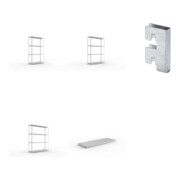 Set META-Regalbau GmbH & Weitspannregal vzk 1700x600x2970 Stahlp +...