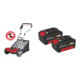 Set Einhell Akku-Spindelmäher GE-HM 18/38 Li-Solo + Akku 2x 18V 4,0Ah PXC-Twinpack