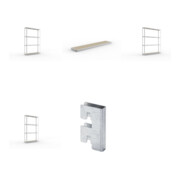 Set META-Regalbau GmbH & Weitspannregal SPEED RACK2000x400x2970 mm verz. +...