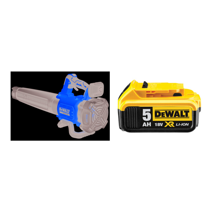 Set DEWALT Akku-Gebläse 18V DCMBL562N-XJ + Akku 5Ah DCB184-XJ