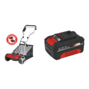Set Einhell Akku-Spindelmäher GE-HM 18/38 Li-Solo + Akku 18V 4,0Ah Power X-Change