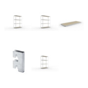 Set META-Regalbau GmbH & Weitspannregal SPEED RACK2000x800x2970 mm verz. +...