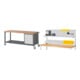 Set STIER Fahrbare Werkbank Premium mit 3 Schubladen BxTxH 2000x700x880 mm +...