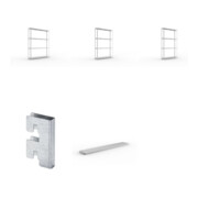 Set META-Regalbau GmbH & Weitspannregal vzk 2500x400x2970 Stahlp +...