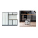 Set STIER Werkstatteinrichtung Basic 3-teilig mit Lochwand und Multiplex-Arbeitsplatte BxTxH 2275x460x2000mm + Ventilator 145W-1