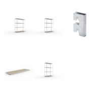 Set META-Regalbau GmbH & Weitspannregal SPEED RACK2500x800x2970 mm verz. +...