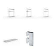 Set META-Regalbau GmbH & Weitspannregal vzk 2500x800x2970 Stahlp +...