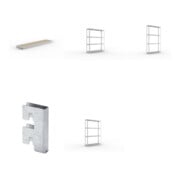 Set META-Regalbau GmbH& Co. KG SPEED-RACK Zusatzfachebene 1700x400 mm in...
