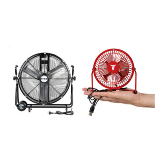 Set STIER Trommelventilator fahrbar 330W Ø600mm + USB-Ventilator