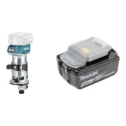 Set Makita Akku-Fräse DRT50Z Solo-Version + Akku-BL1850B Li 18,0V 5.0Ah