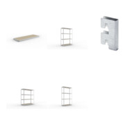 Set META-Regalbau GmbH& Co. KG SPEED-RACK Zusatzfachebene 1700x600 mm in...