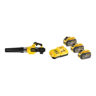 Set DEWALT Flexvolt Akku-Axialgebläse 54V, Basisversion DCMBA572N-XJ + Flexvolt Starter-Set 3x Akku, 54V /162 Wh DCB118X3-QW